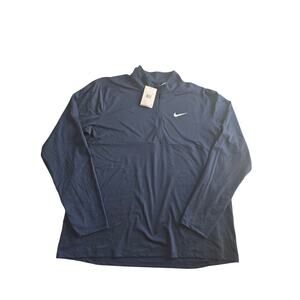 Nike Dri-FIT Men’s XXL Quarter Zip Pullover Black Performance Athletic Golf NWT